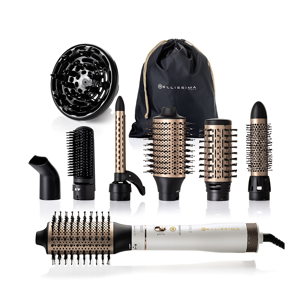 Spazzola arriccia capelli Bellissima Air Wonder con accessori