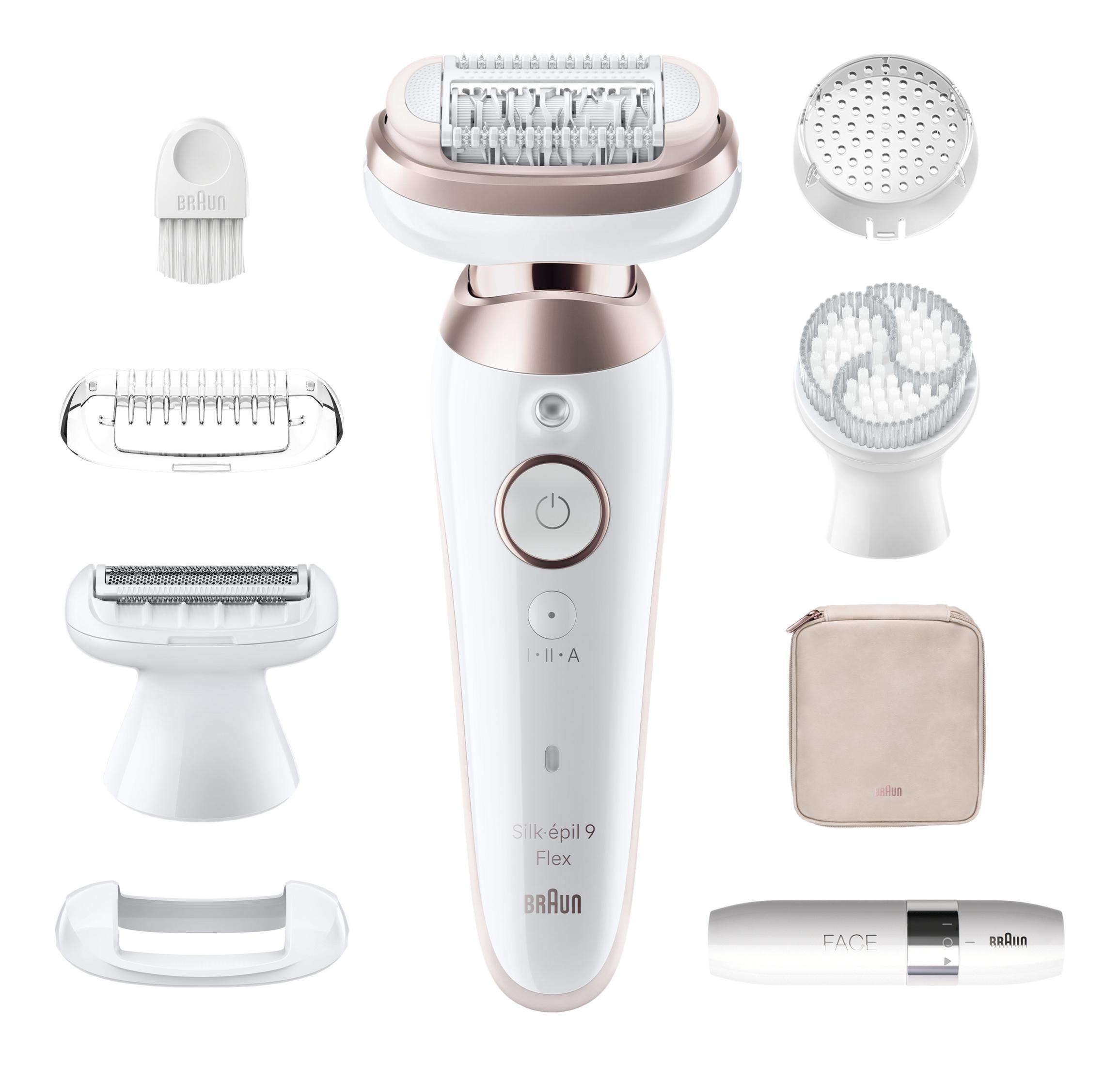 Epilatore Braun Silk-épil 9 Flex 9-360 3D con testa flessibile e 40 pinzette