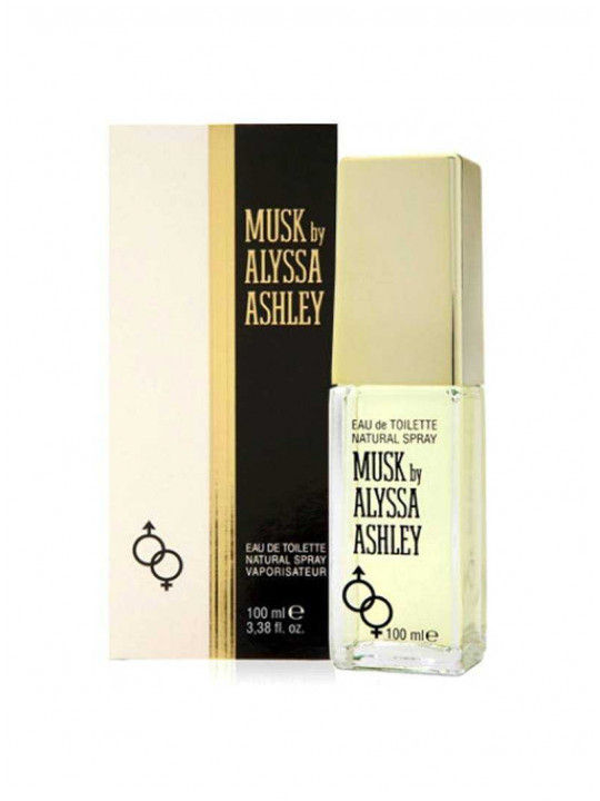 Miniatura: Flacone di Alyssa Ashley Musk Eau de Toilette 100ml su sfondo bianco - vista 2