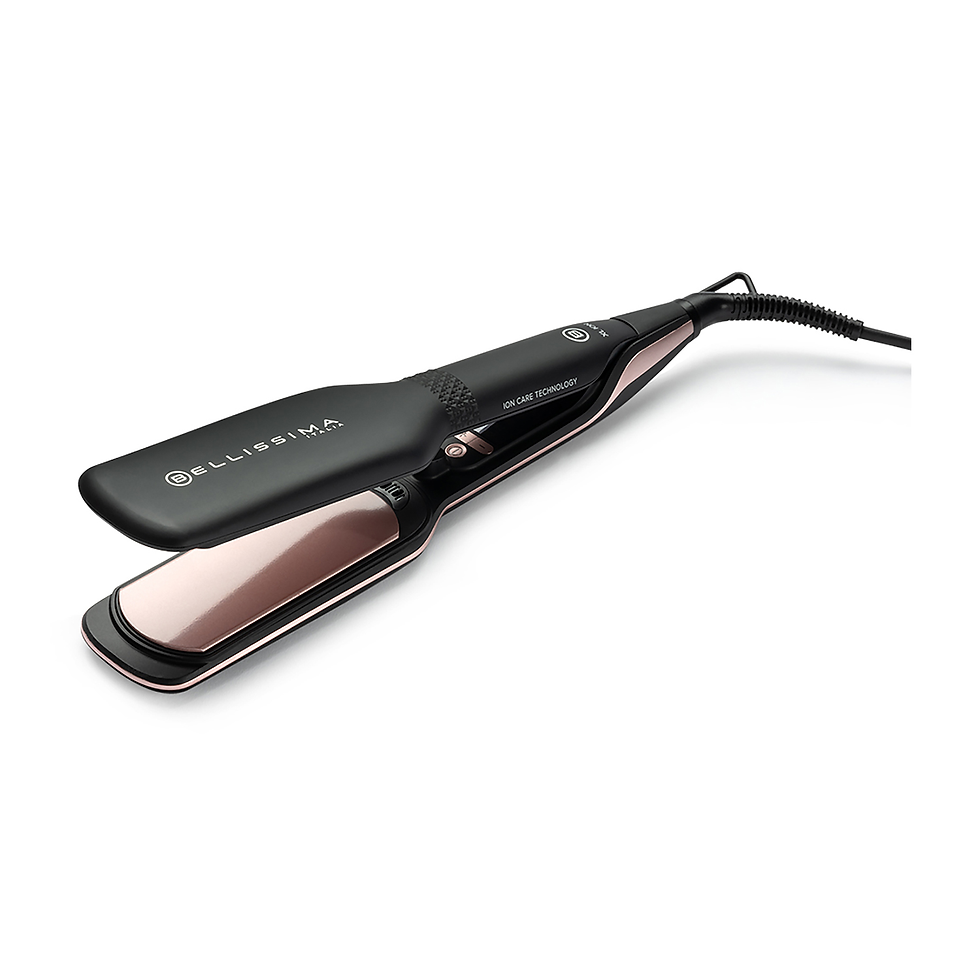 Piastra per capelli Bellissima XL Ion con tecnologia ionica, piastre larghe e temperatura regolabile fino a 230°C.