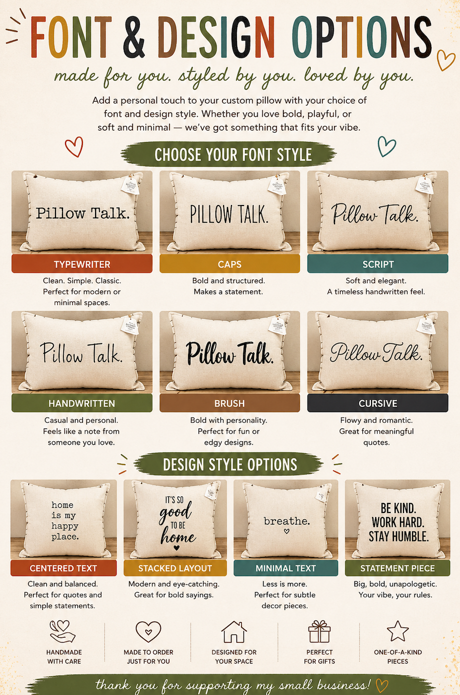 Thumbnail: Your vibe attracts your tribe. CUSTOM BOLD PILLOW