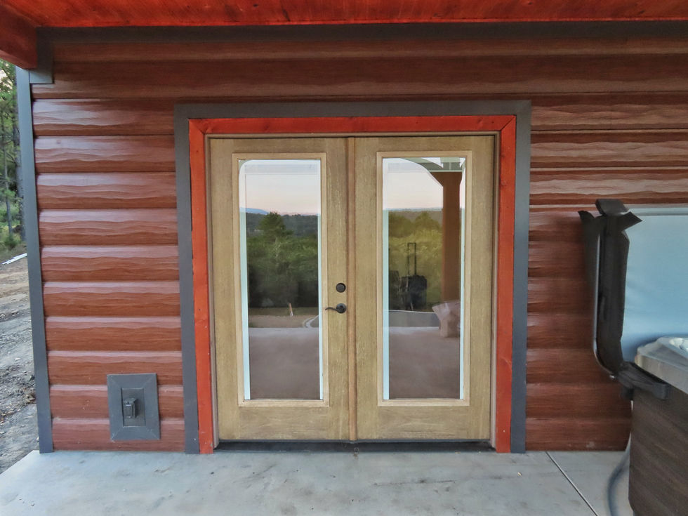 Back porch into master bedroom