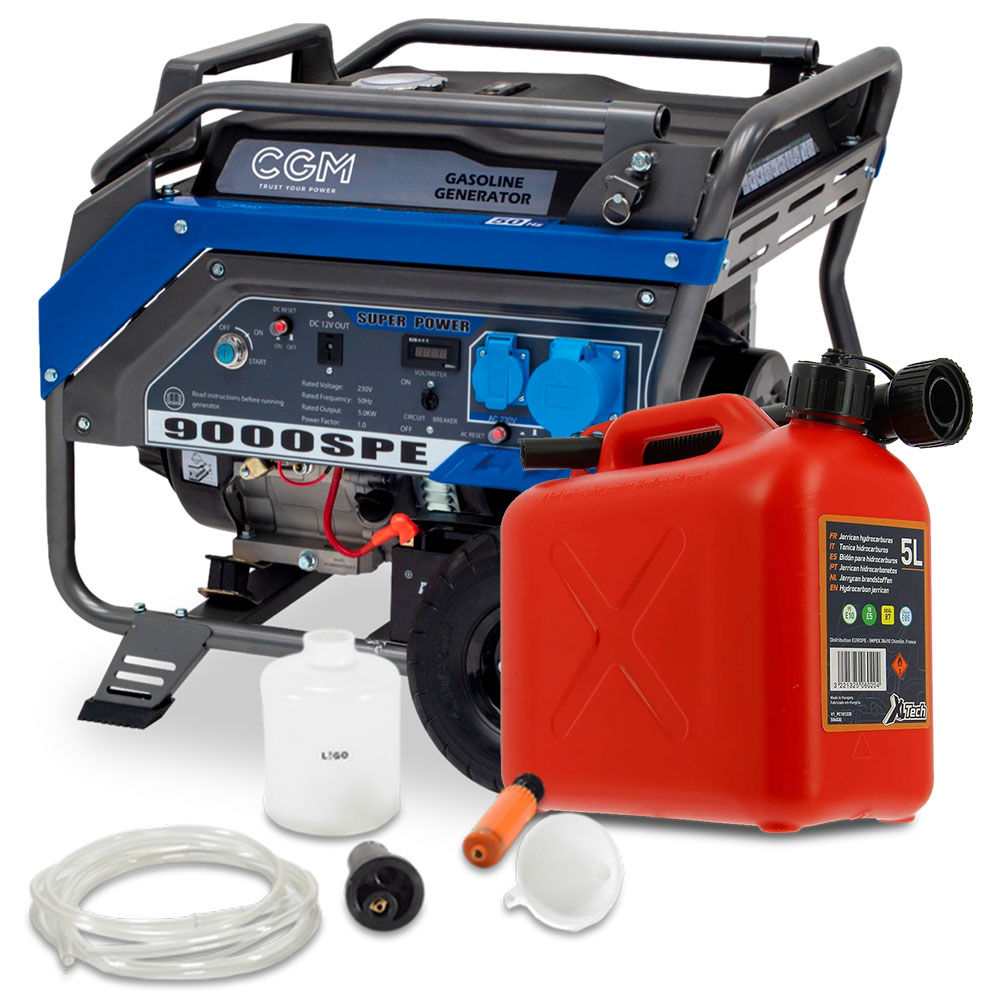 Bundle 9000SPE + Tanica carburante da 5 l. + Pompa per estrazione olio