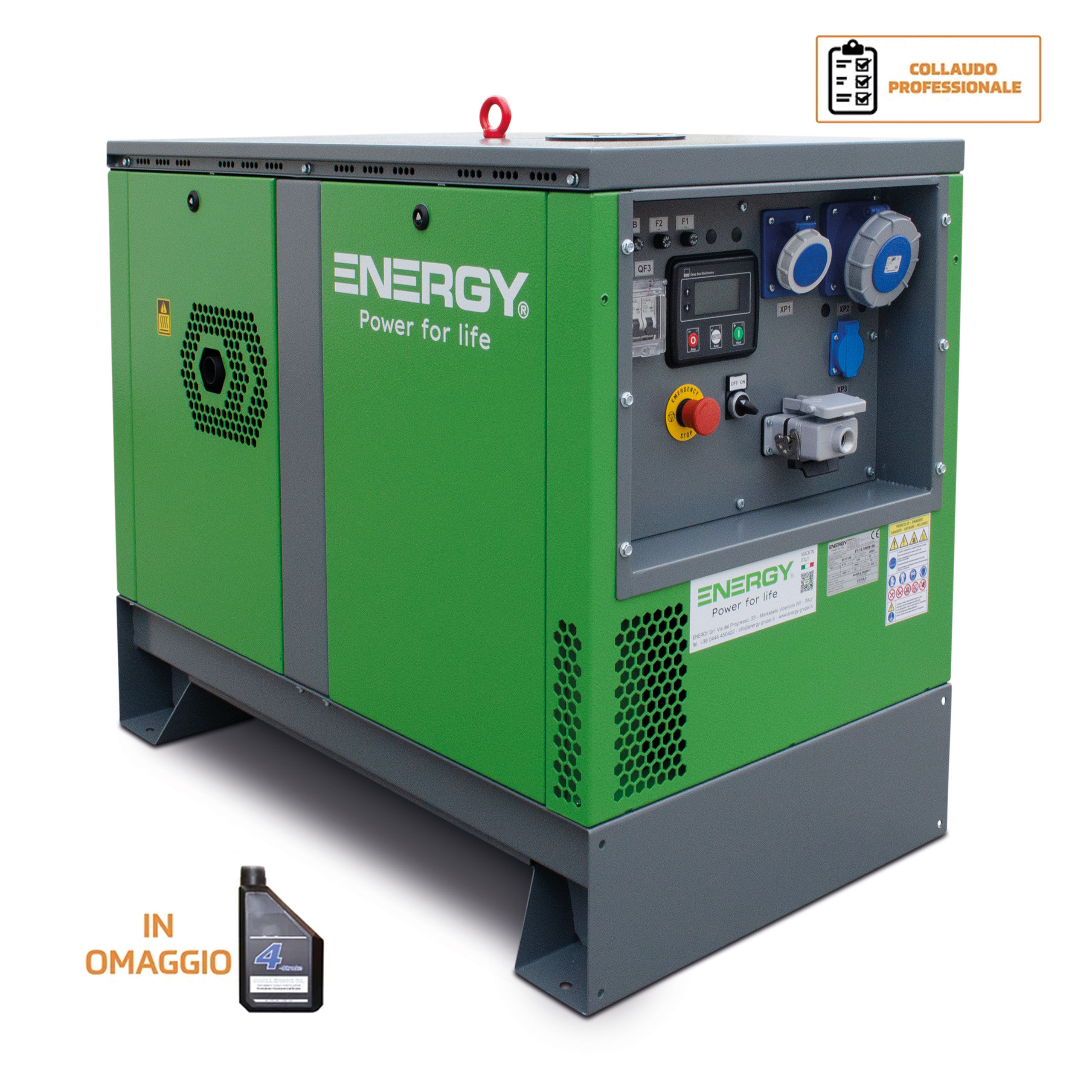Generatore di corrente diesel Energy EY-7MDE-S - Monofase - 5,6 kW - Avr