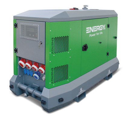 Energy gruppi elettrogeni gamma Rental per noleggio e cantieri – modello EY-R13Y 13 kVA (10,4 kW) Stage V con motore Yanmar.