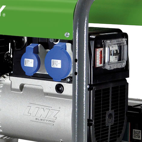 Energie-Generatoren. Professionelle Stromerzeuger. Manuelle Schaltgeräte ACTIVEe Baureihe EY-7MDE mit AVR und mit Kondensator
