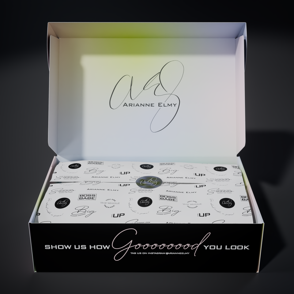 Arianne Elmy Mailer Packaging Design + Tissue Paper