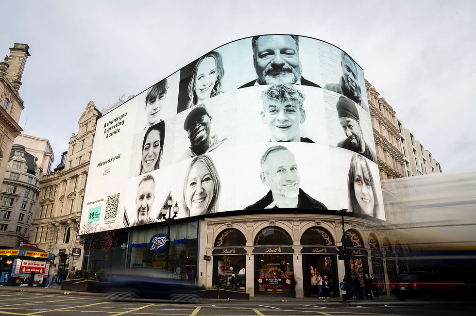 Let's Respect Retail at Piccadilly Lights