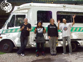 Headjam was a four-piece band based in South London, known for their original and individual mix of frantic dub beats spliced with metal, punk, and anything else that came to mind. The band often found it hard to describe their sound, leaving it up to listeners to define.