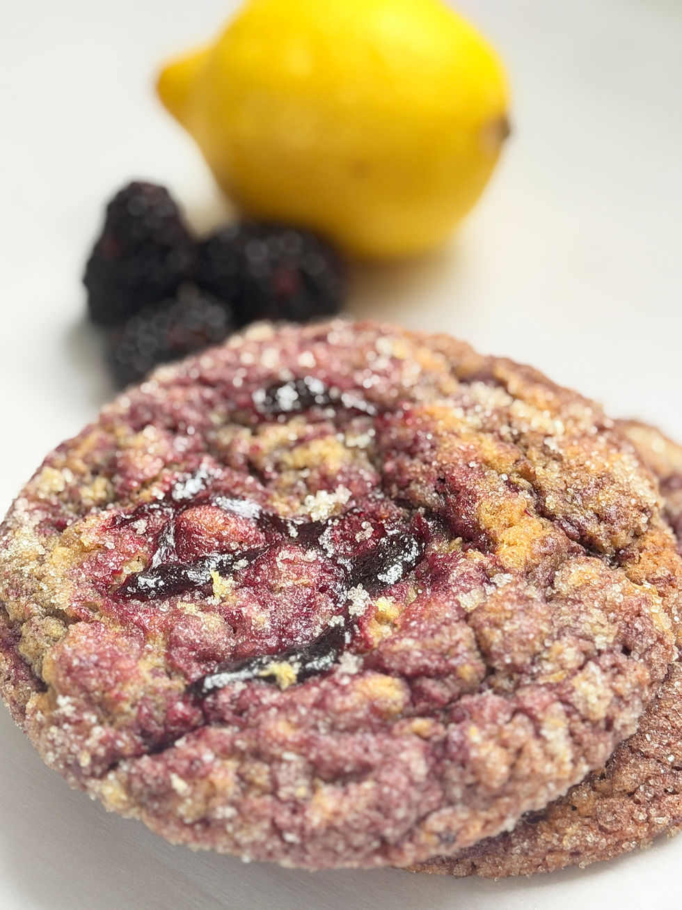 Thumbnail: Garden Party - Brown Butter Lemon Ricotta Blackberry Cookie (Minimum of 4)