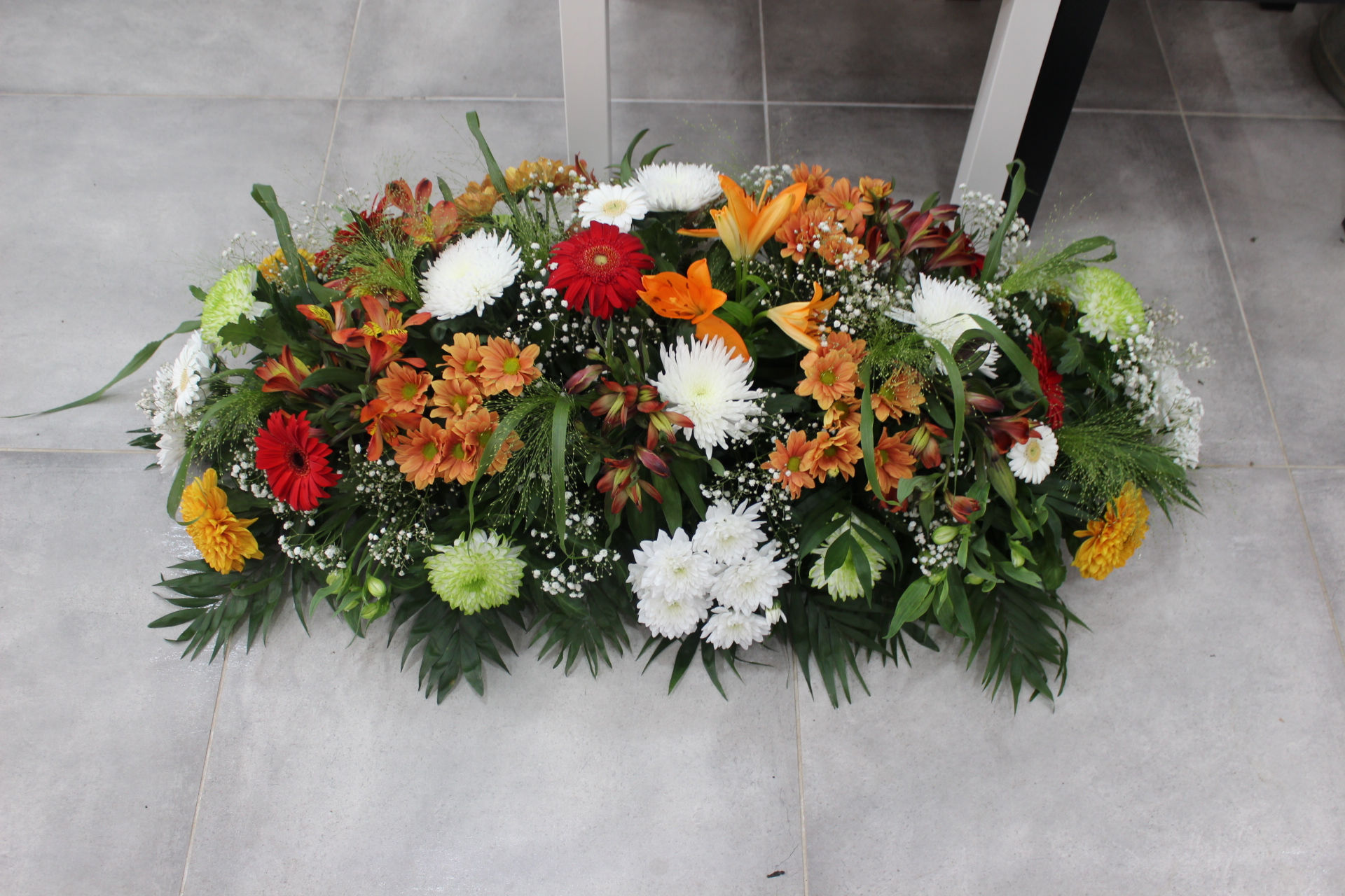 Coussin dominante orange