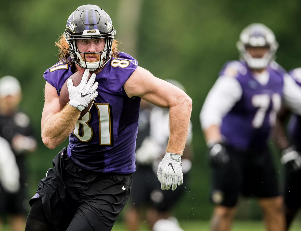 Baltimore Ravens rookie TE Hayden Hurst
