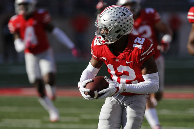Denzel Ward making a play