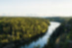 View over Gota alv river from Kopparklinten view point in Trollhattan, Sweden..jpg