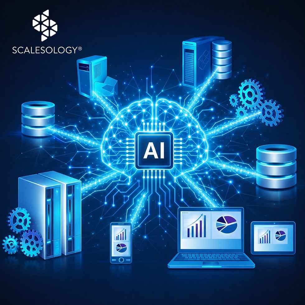 Scalesology making possible integration of data sources securely to AI.