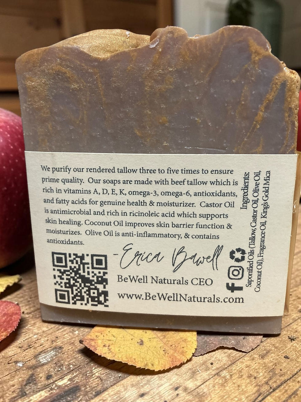 Thumbnail: Apple Bourbon Tallow Bar Soap