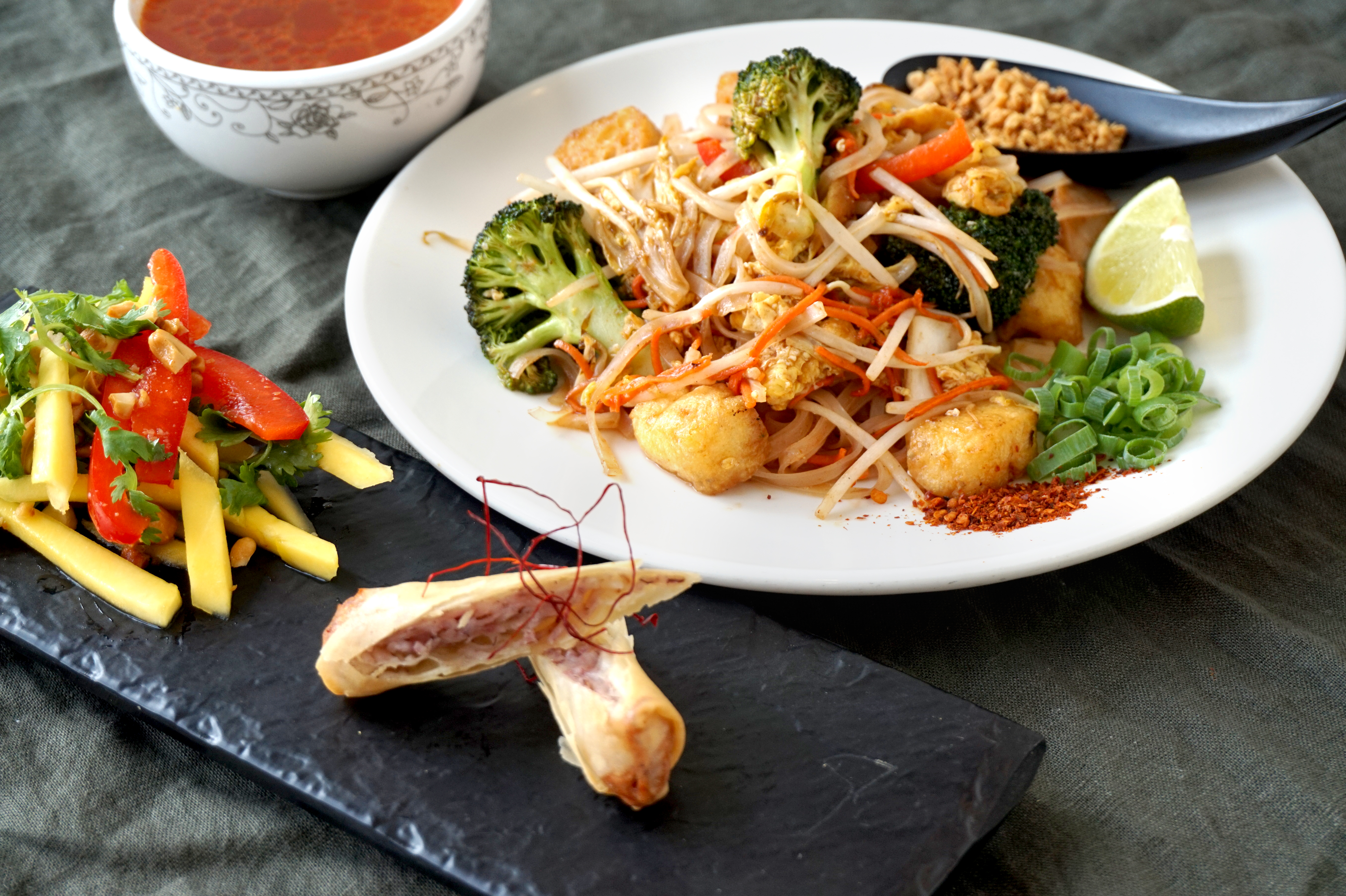 Arranged Food and Objects