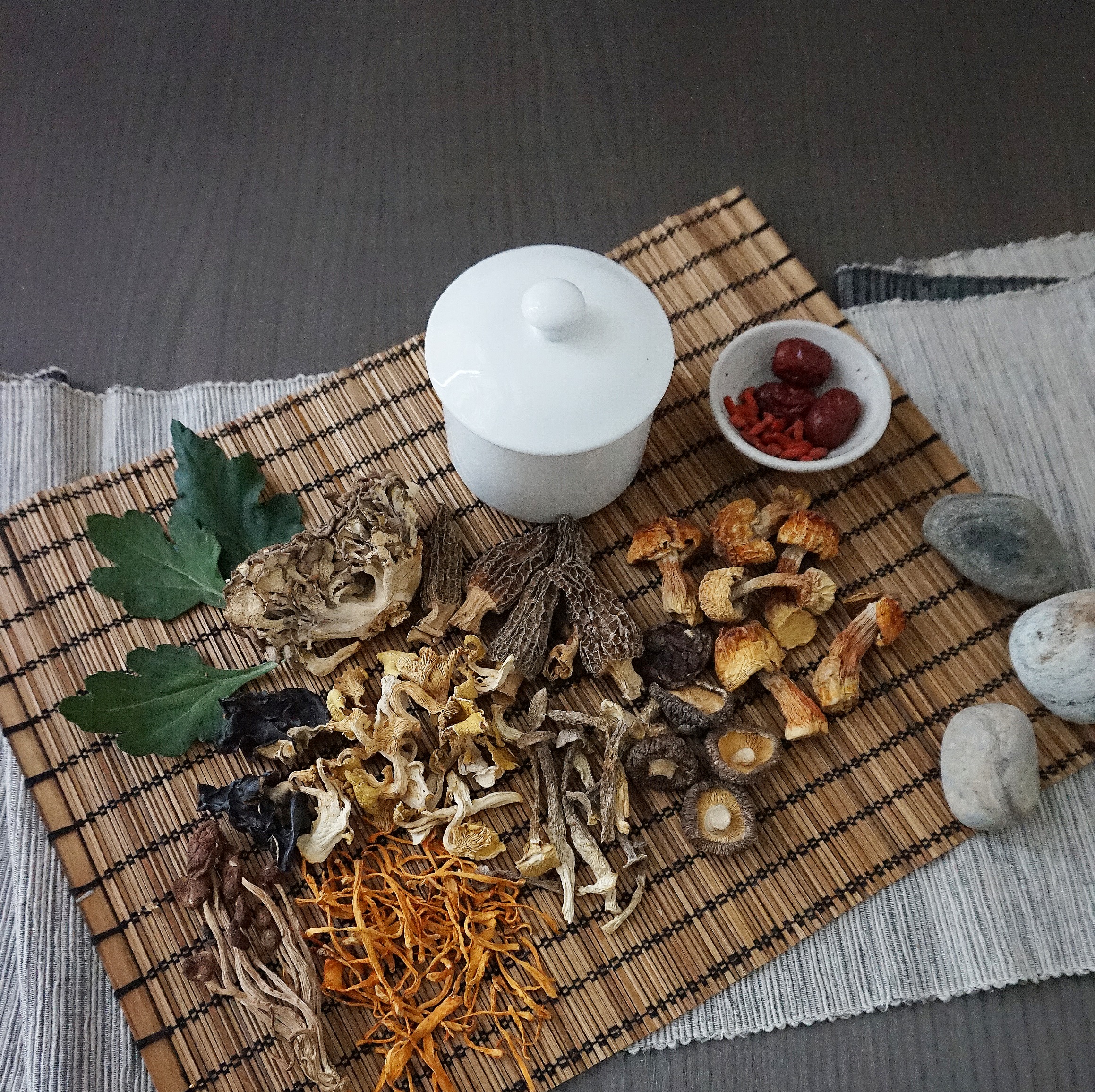 Arranged Food and Objects