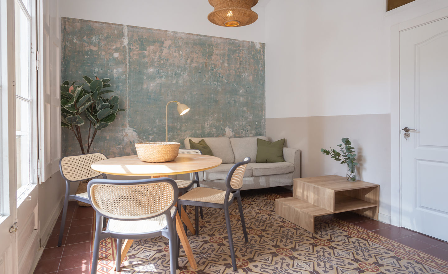 Precioso apartamento coliving con alquiler de habitaciones recién reformado en el Barrio de Sant Andreu. Gestionado en exclusiva por Haaus® Coliving Barcelona