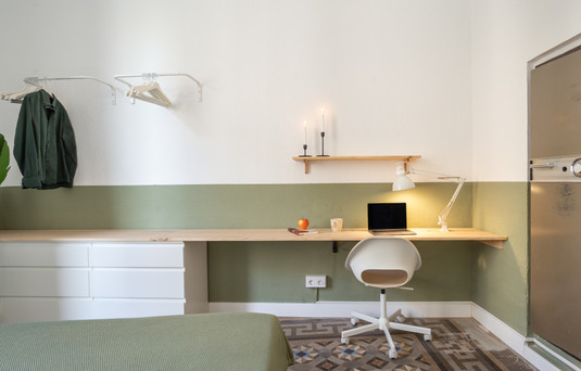 Habitación doble en alquiler en Barcelona en apartamento Coliving