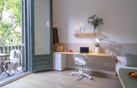 Habitación doble en alquiler en Barcelona en apartamento Coliving