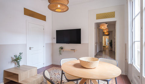 Precioso apartamento coliving con alquiler de habitaciones recién reformado en el Barrio de Sant Andreu. Gestionado en exclusiva por Haaus® Coliving Barcelona