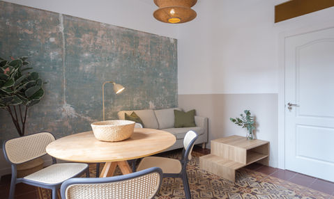 Precioso apartamento coliving con alquiler de habitaciones recién reformado en el Barrio de Sant Andreu. Gestionado en exclusiva por Haaus® Coliving Barcelona