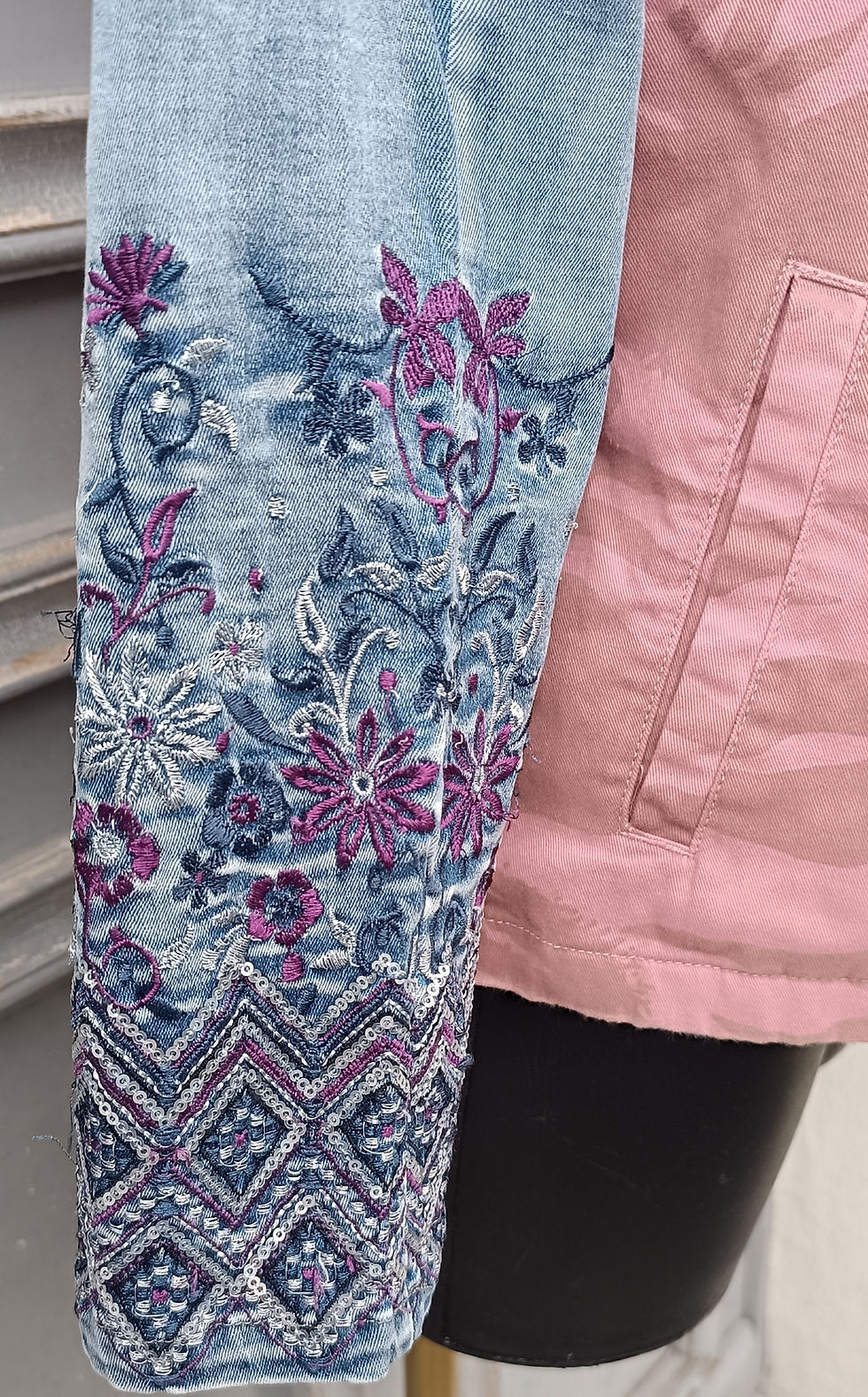 Miniatura: Veste Military Rose Customisé 