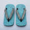 サムネイル： 雪駄　水色PVC素材　ラジアル