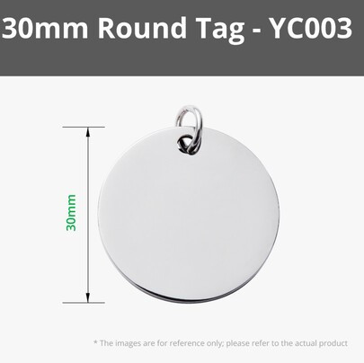 Bambu Lab Round Stainless Steel Tag Large 5 Pcs
