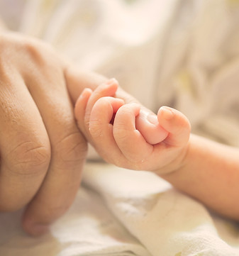 Baby Holding Parent