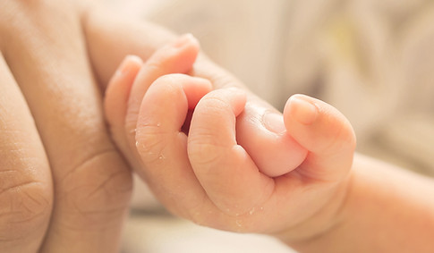 Baby Holding Parent