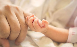Baby Holding Parent