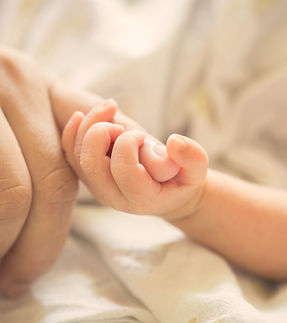 Baby Holding Parent