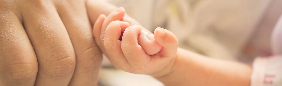 Baby Holding Parent