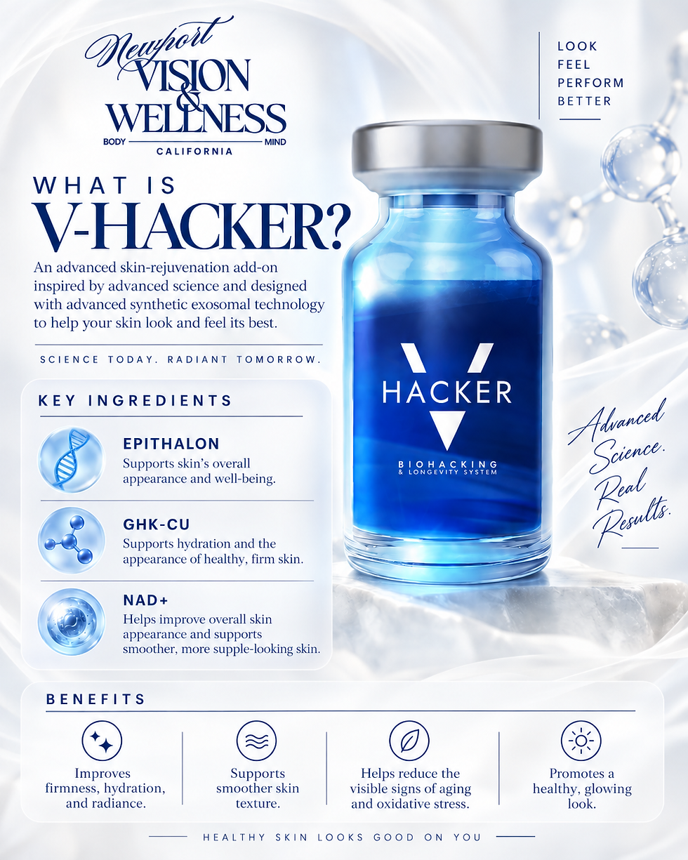 Book your first Exion RF Microneedling treatment at Newport Vision & Wellness and receive a complimentary V-HACKER add-on valued at $250 for a limited time.