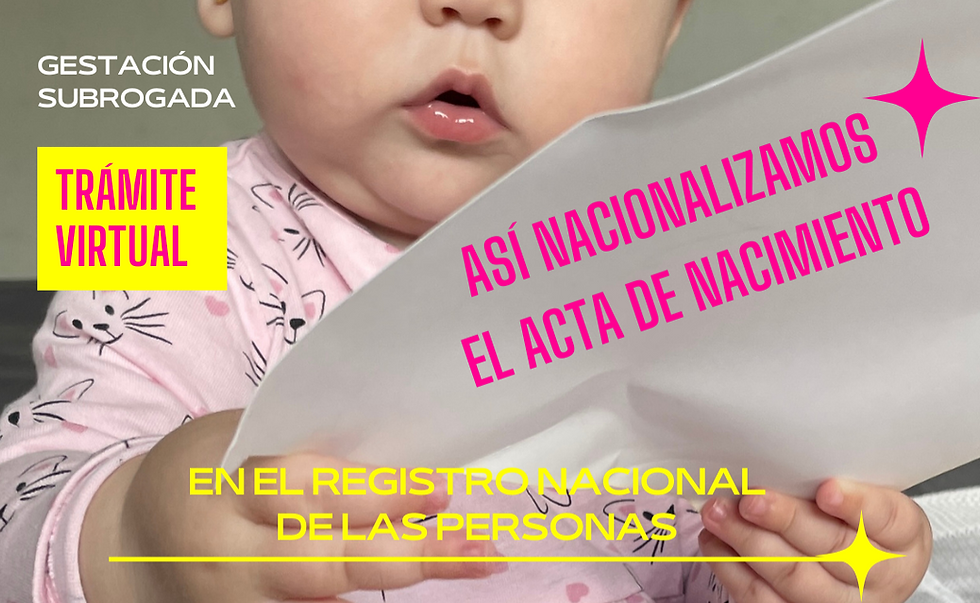 Nacionalizar el Acta de Nacimiento