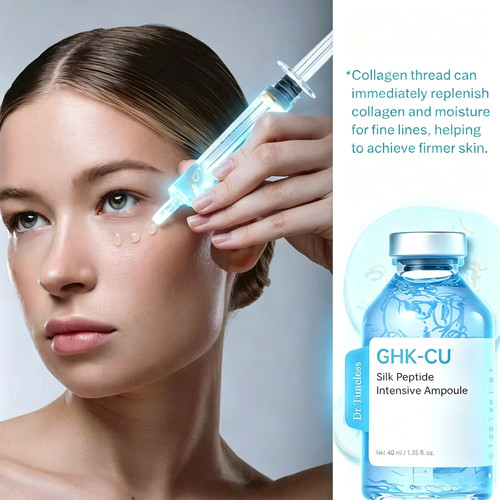 ghk cu ampoule GHK-Cu Blue Copper Silk Peptide Serum Moisturizing Firm Revitalize Boost Package size:1 Bottle vp-157 vs bpc-157 Oral vitamin b12 vegan