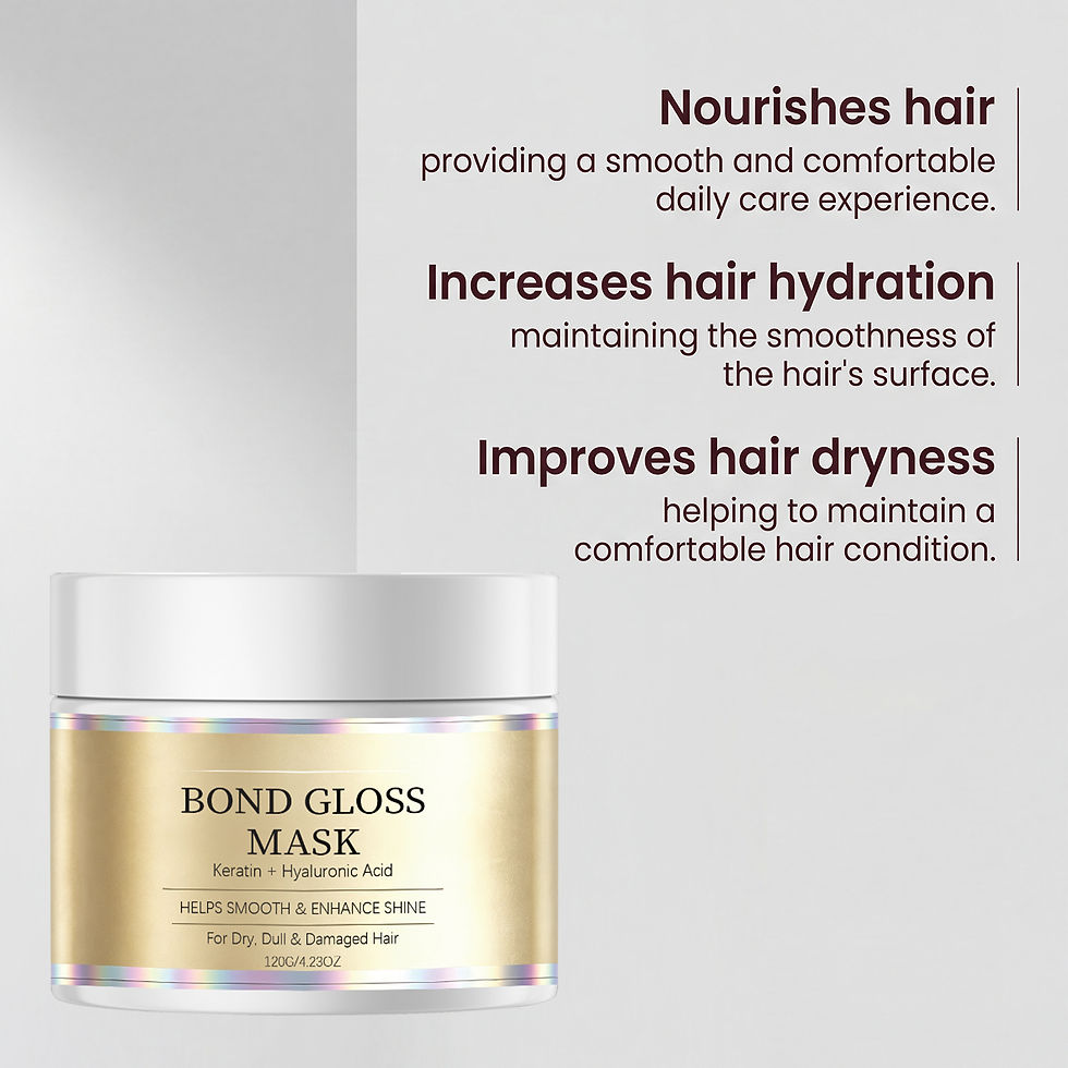 Thumbnail: Bond Gloss Hair Mask With Keratin & Hyaluronic Acid Repair Dry Damaged Hair Help