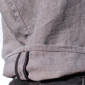 Bias bound seams and a double-fold hem