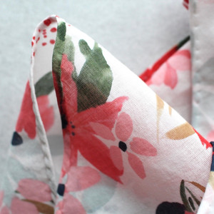 Hand-stitched rolled hem