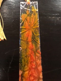 Thumbnail: Cracked Glass Textured Resin Bookmark