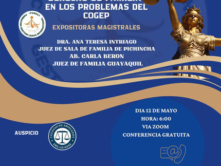 CONFERENCIA DERECHO DE FAMILIA EN LOS PROBLEMAS DEL COGEP