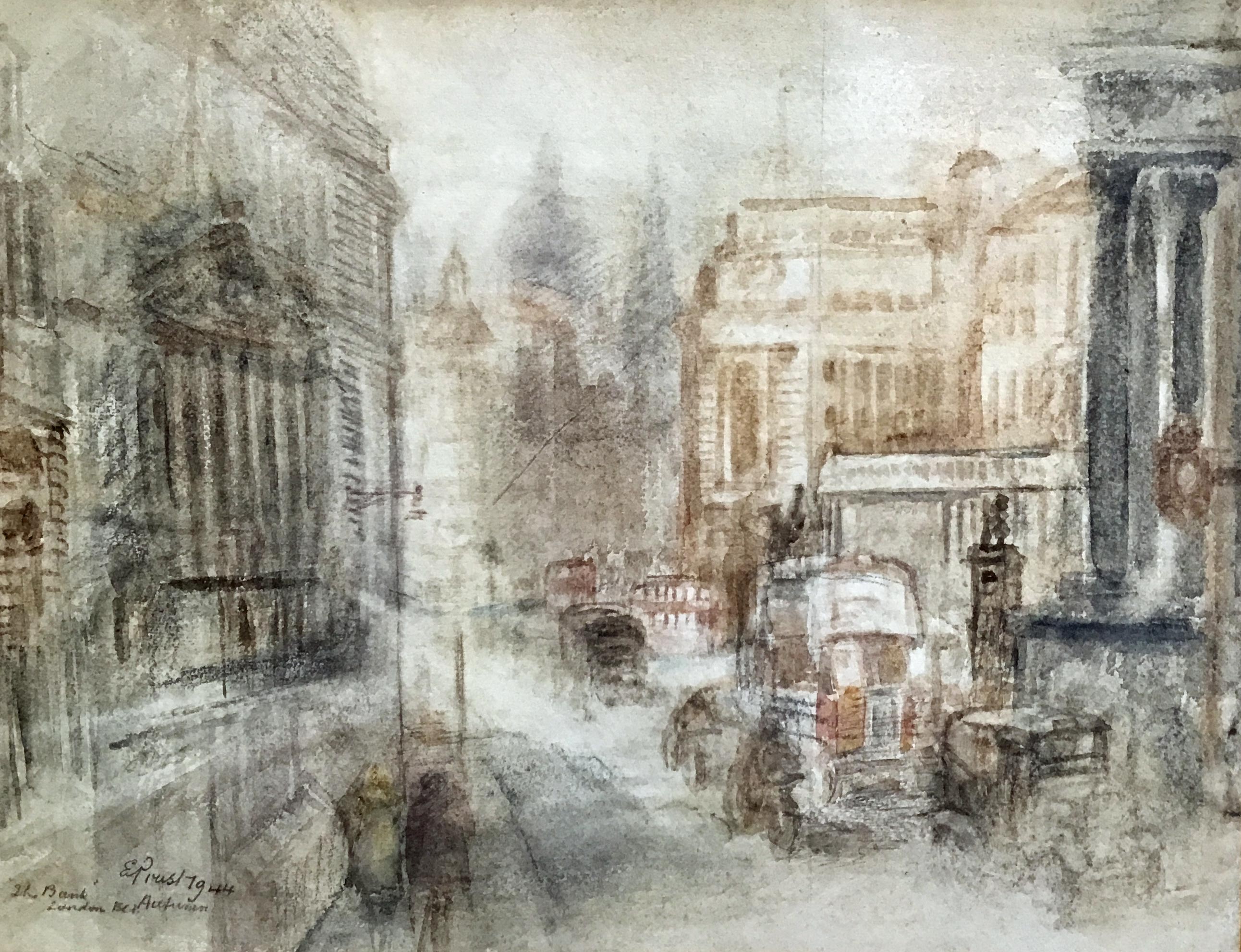 E. PRIEST WATERCOLOUR
