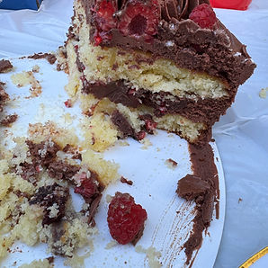 Vanilla and chocolate cake