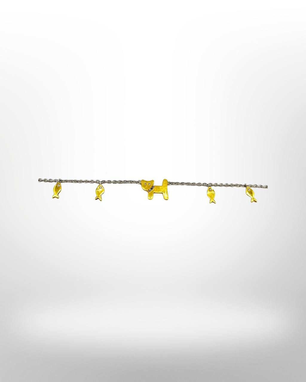 สร้อยข้อมือ แมว ปลา