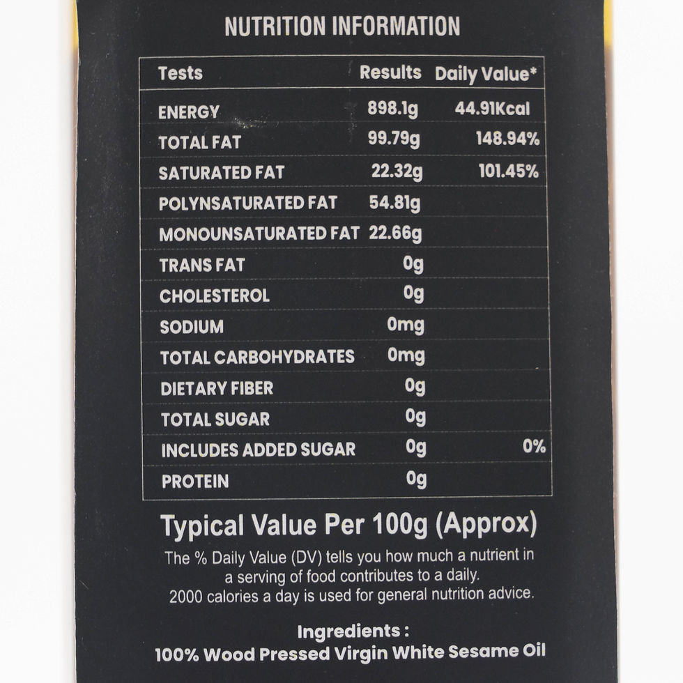 Thumbnail: Wood Pressed Natural Sesame Oil (Glass Bottle)-500ml