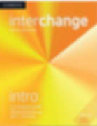 Interchange Intro 5th Edition Student´s Book, laranja e branco, livro didático para estudantes.