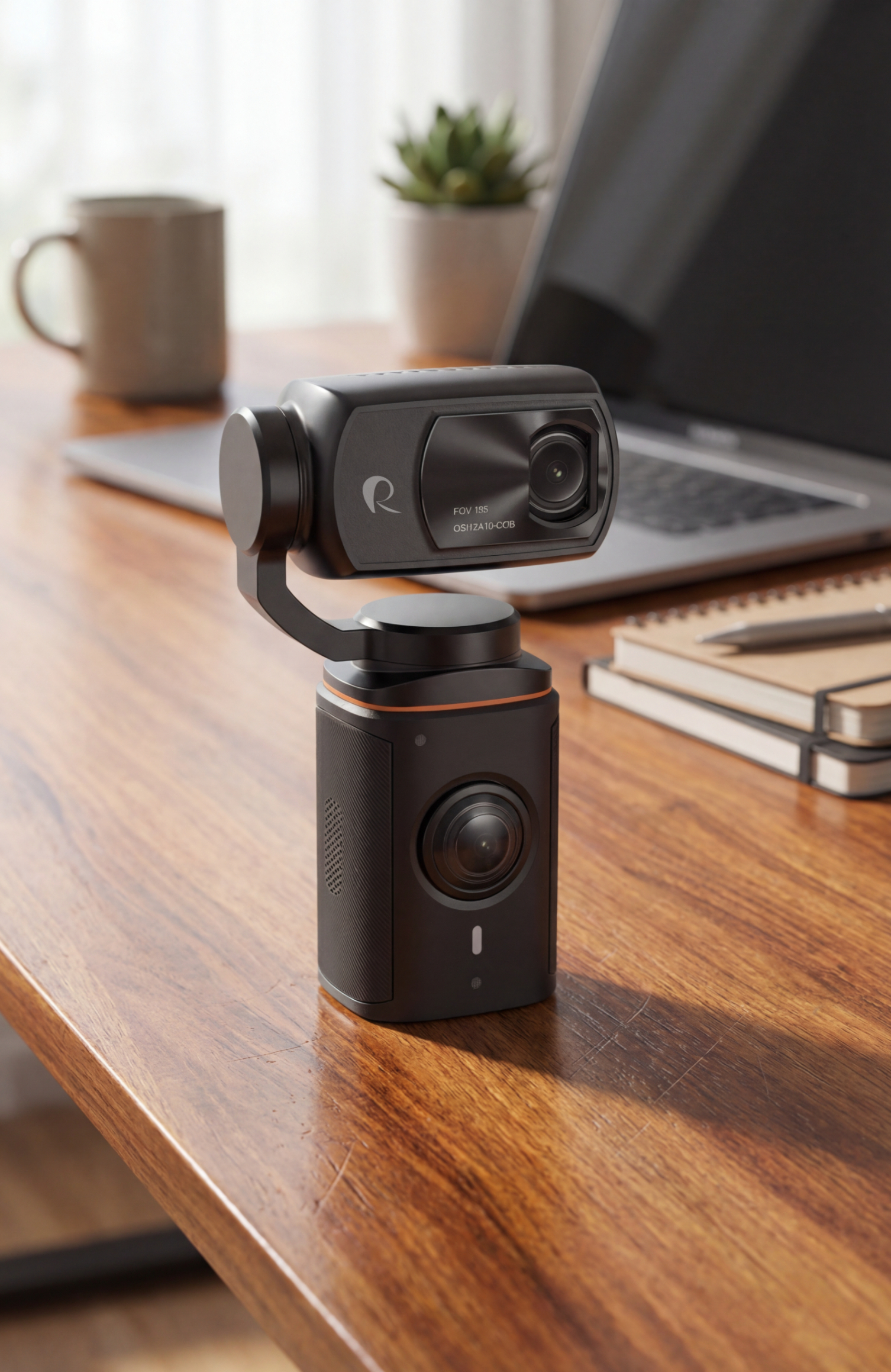 R Camera on a desk