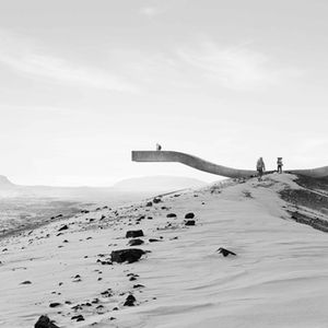 Punkt widokowy na Islandii 